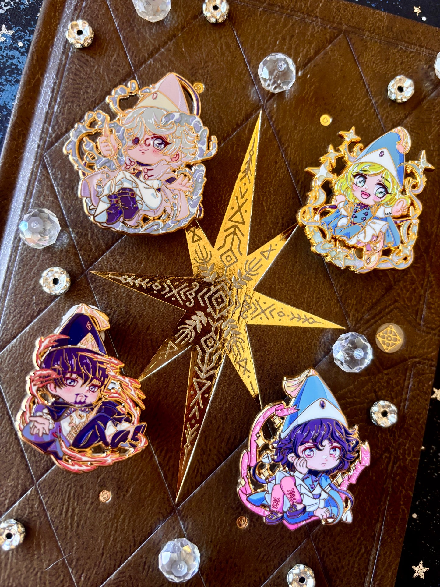 Witch Hat Chibi Pins