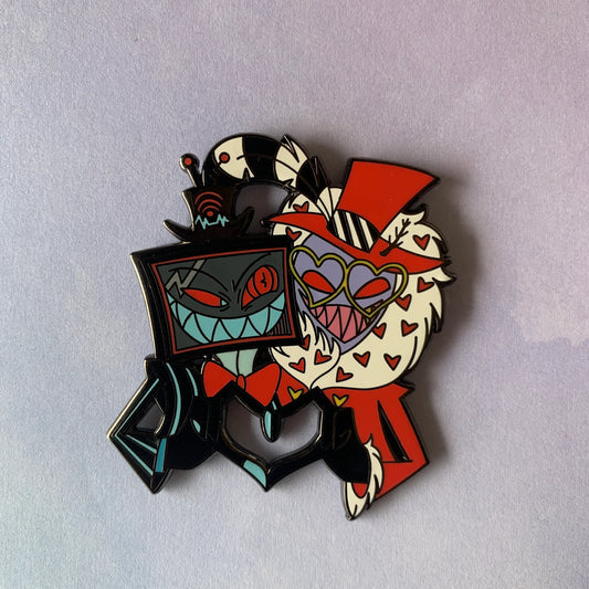 StaticMoth Heart Pin